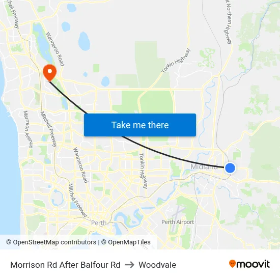 Morrison Rd After Balfour Rd to Woodvale map