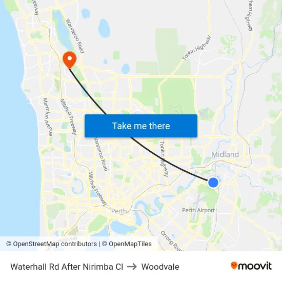 Waterhall Rd After Nirimba Cl to Woodvale map