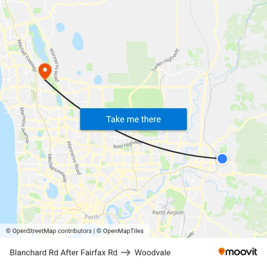 Blanchard Rd After Fairfax Rd to Woodvale map