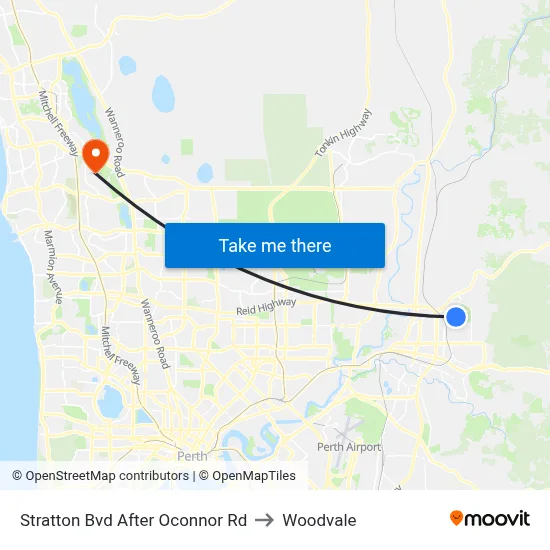 Stratton Bvd After Oconnor Rd to Woodvale map