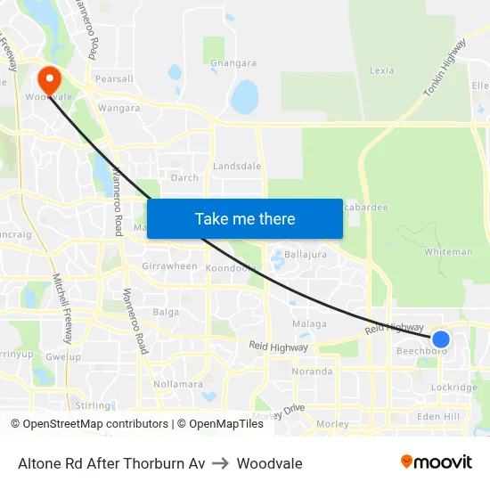 Altone Rd After Thorburn Av to Woodvale map