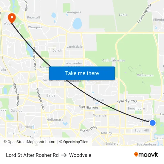 Lord St After Rosher Rd to Woodvale map