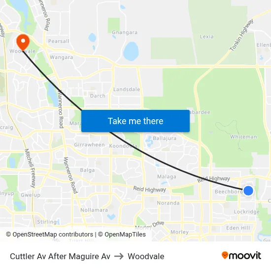 Cuttler Av After Maguire Av to Woodvale map