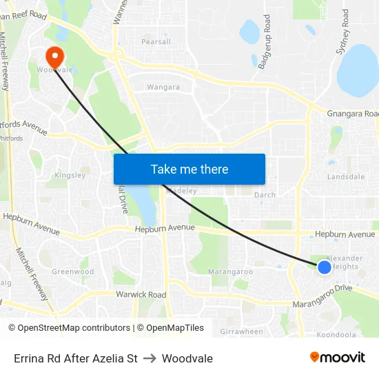 Errina Rd After Azelia St to Woodvale map