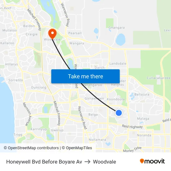 Honeywell Bvd Before Boyare Av to Woodvale map