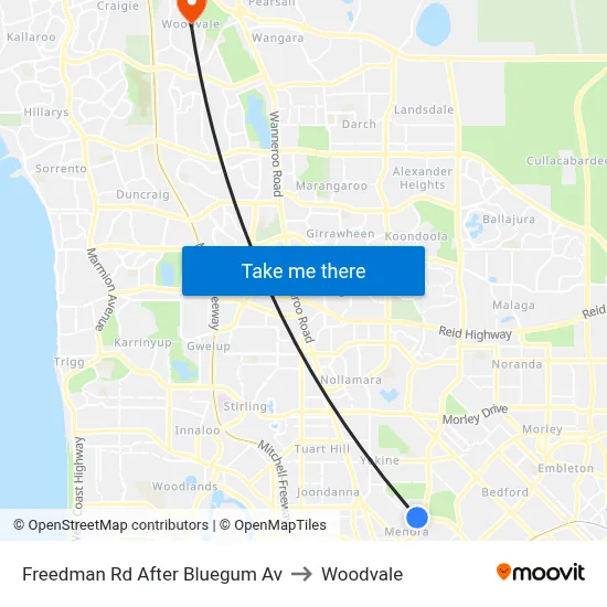 Freedman Rd After Bluegum Av to Woodvale map