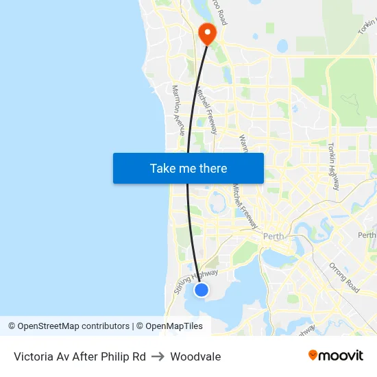Victoria Av After Philip Rd to Woodvale map