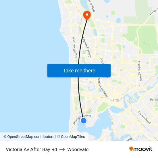 Victoria Av After Bay Rd to Woodvale map