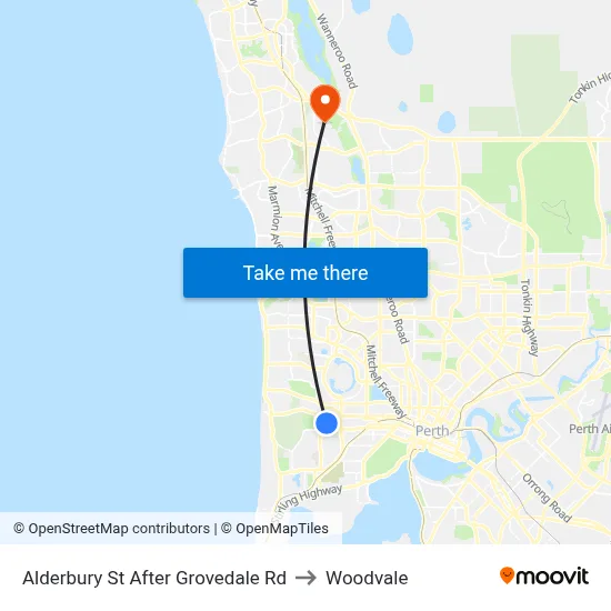 Alderbury St After Grovedale Rd to Woodvale map