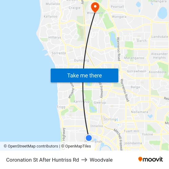 Coronation St After Huntriss Rd to Woodvale map