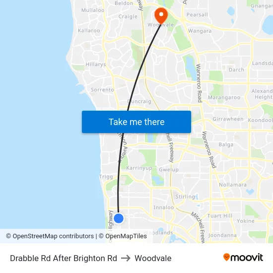 Drabble Rd After Brighton Rd to Woodvale map