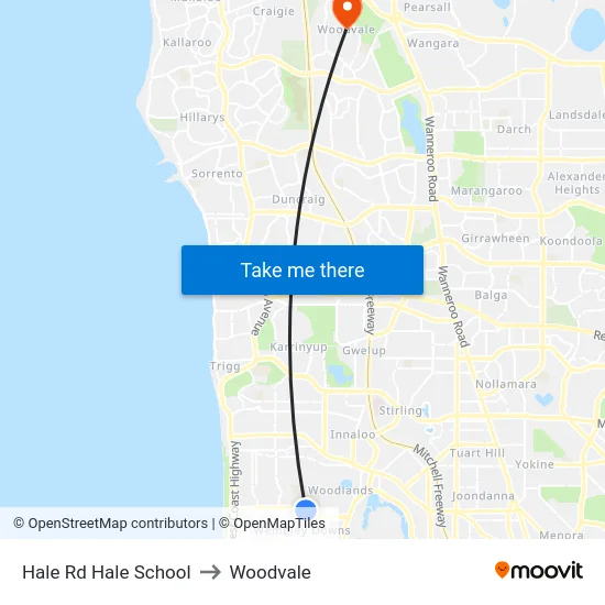 Hale Rd Hale School to Woodvale map