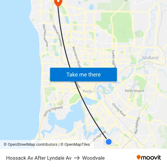 Hossack Av After Lyndale Av to Woodvale map