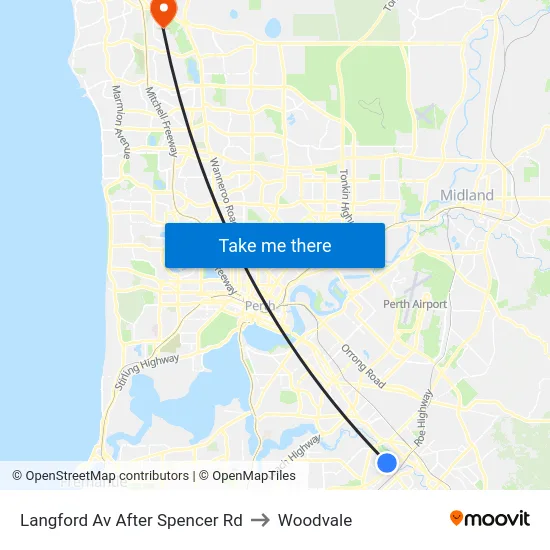 Langford Av After Spencer Rd to Woodvale map