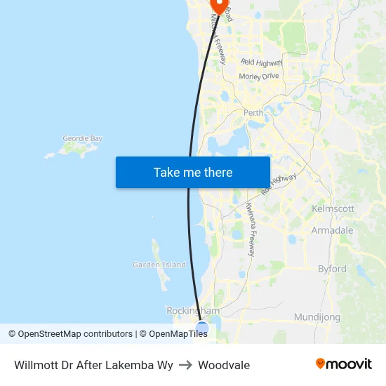 Willmott Dr After Lakemba Wy to Woodvale map