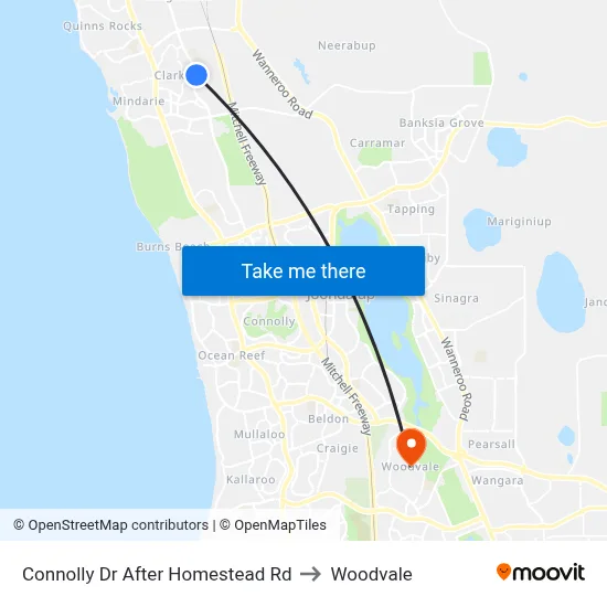 Connolly Dr After Homestead Rd to Woodvale map