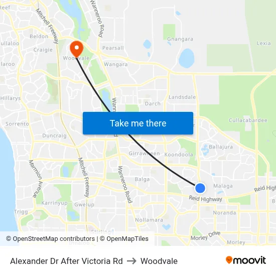 Alexander Dr After Victoria Rd to Woodvale map