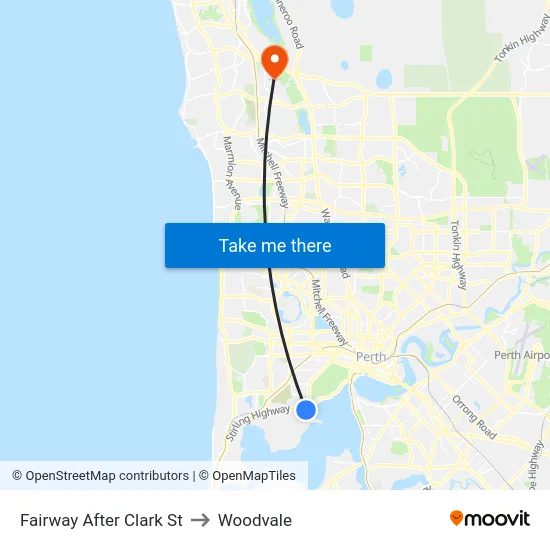 Fairway   After Clark St to Woodvale map