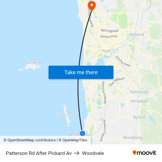 Patterson Rd After Pickard Av to Woodvale map