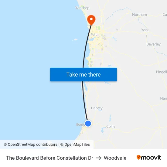 The Boulevard   Before Constellation Dr to Woodvale map