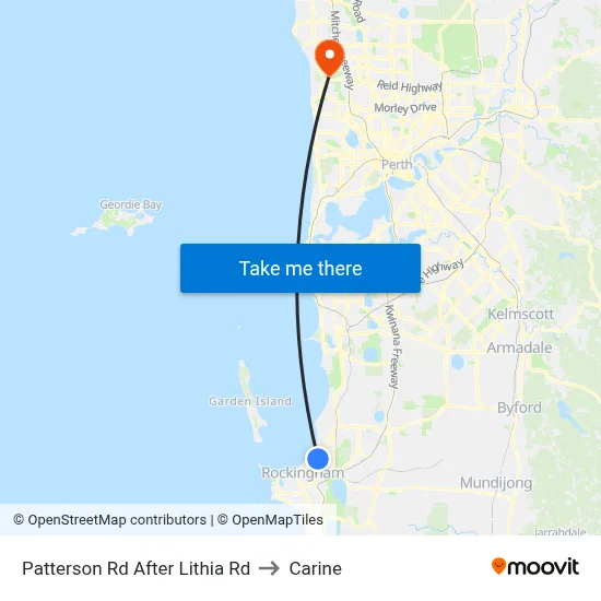 Patterson Rd After Lithia Rd to Carine map