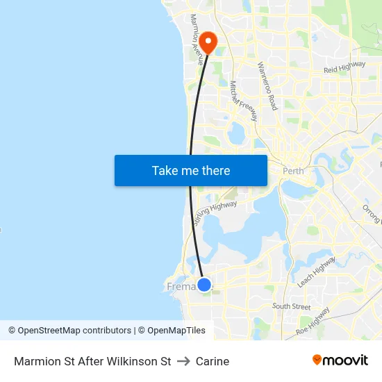 Marmion St After Wilkinson St to Carine map
