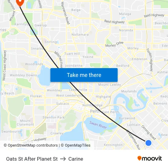 Oats St After Planet St to Carine map