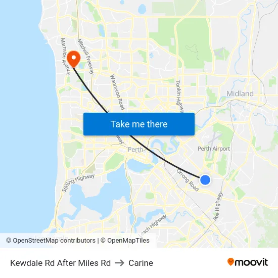 Kewdale Rd After Miles Rd to Carine map
