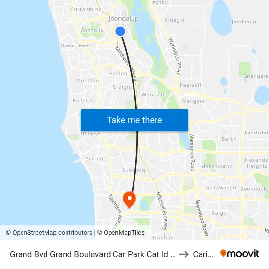 Grand Bvd Grand Boulevard Car Park Cat Id 27 to Carine map