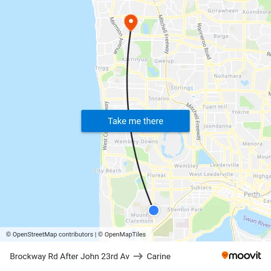 Brockway Rd After John 23rd Av to Carine map