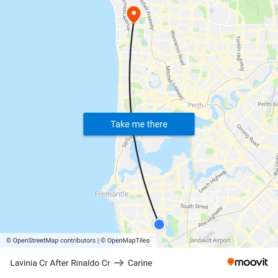 Lavinia Cr After Rinaldo Cr to Carine map