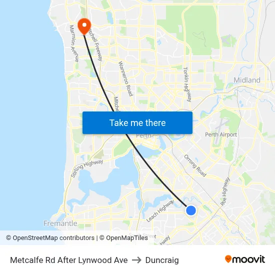 Metcalfe Rd After Lynwood Ave to Duncraig map