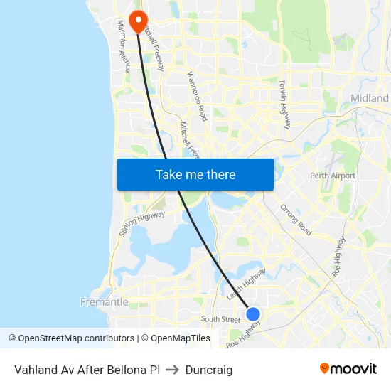 Vahland Av After Bellona Pl to Duncraig map