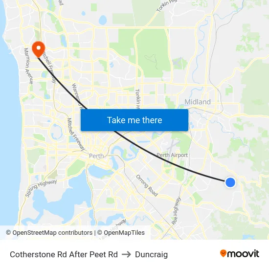 Cotherstone Rd After Peet Rd to Duncraig map