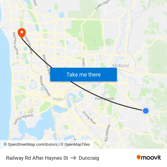 Railway Rd After Haynes St to Duncraig map