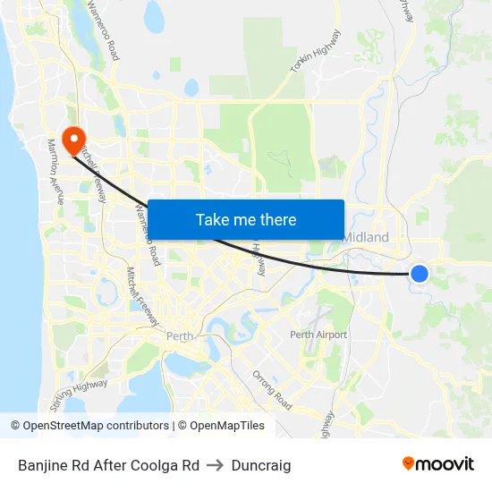 Banjine Rd After Coolga Rd to Duncraig map