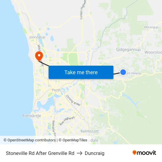 Stoneville Rd After Grenville Rd to Duncraig map