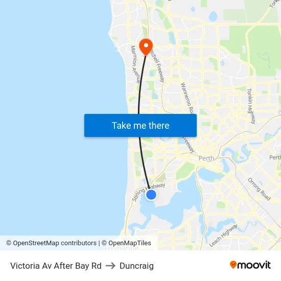 Victoria Av After Bay Rd to Duncraig map