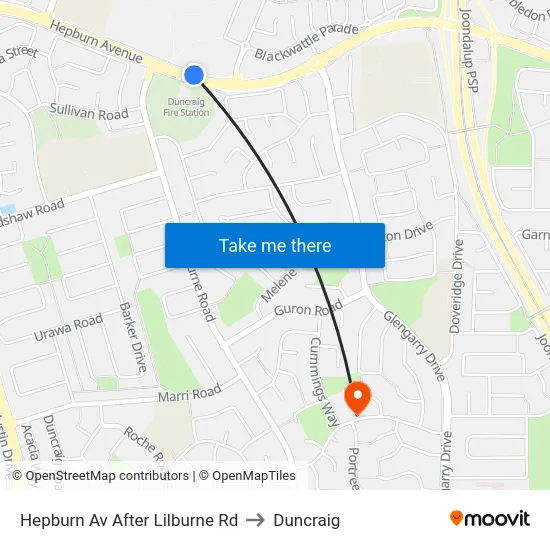 Hepburn Av After Lilburne Rd to Duncraig map