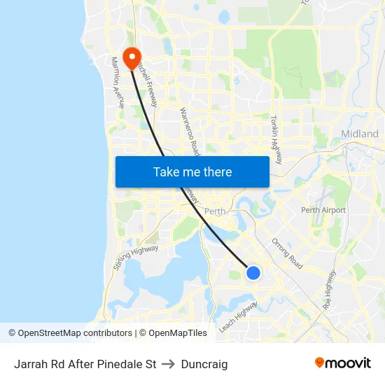 Jarrah Rd After Pinedale St to Duncraig map