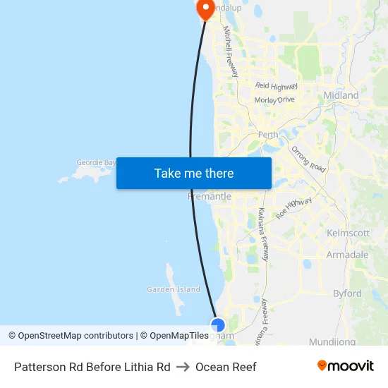 Patterson Rd Before Lithia Rd to Ocean Reef map