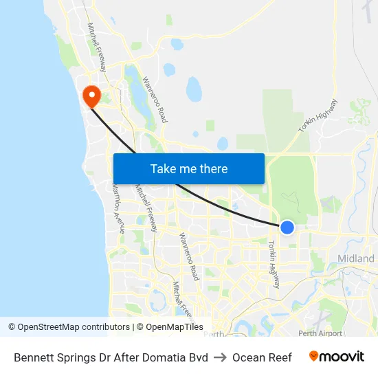 Bennett Springs Dr After Domatia Bvd to Ocean Reef map
