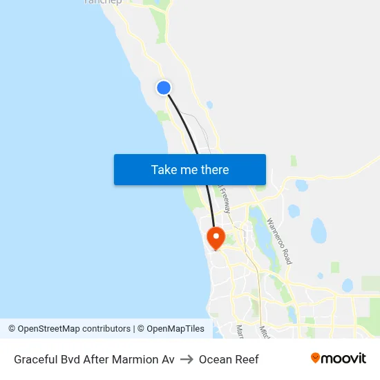 Graceful Bvd After Marmion Av to Ocean Reef map