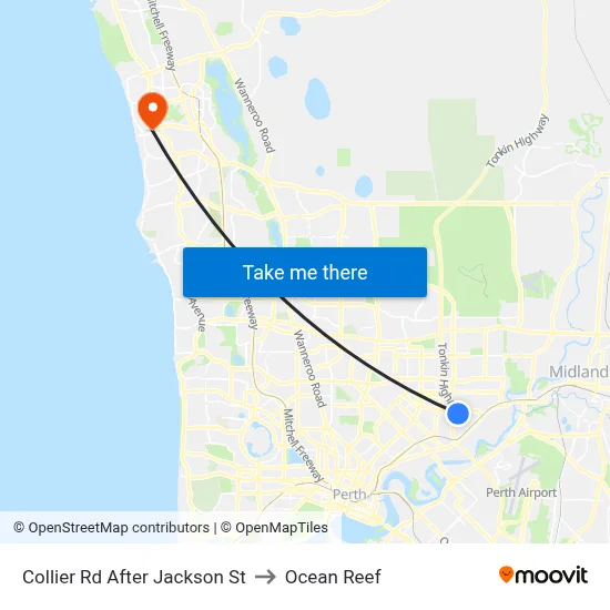 Collier Rd After Jackson St to Ocean Reef map