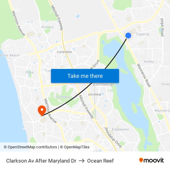 Clarkson Av  After Maryland Dr to Ocean Reef map