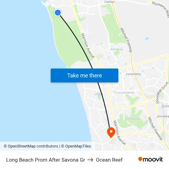 Long Beach Prom After Savona Gr to Ocean Reef map