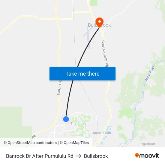 Banrock Dr After Purnululu Rd to Bullsbrook map