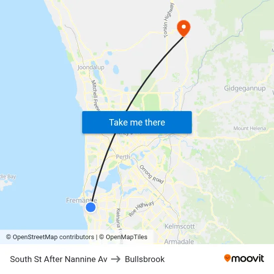 South St After Nannine Av to Bullsbrook map