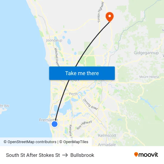 South St After Stokes St to Bullsbrook map