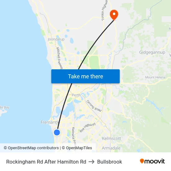 Rockingham Rd After Hamilton Rd to Bullsbrook map